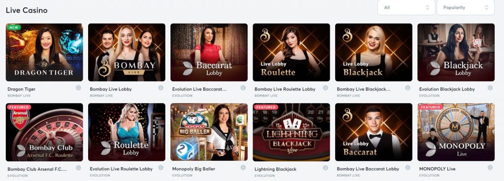 bitcasino.io live casino